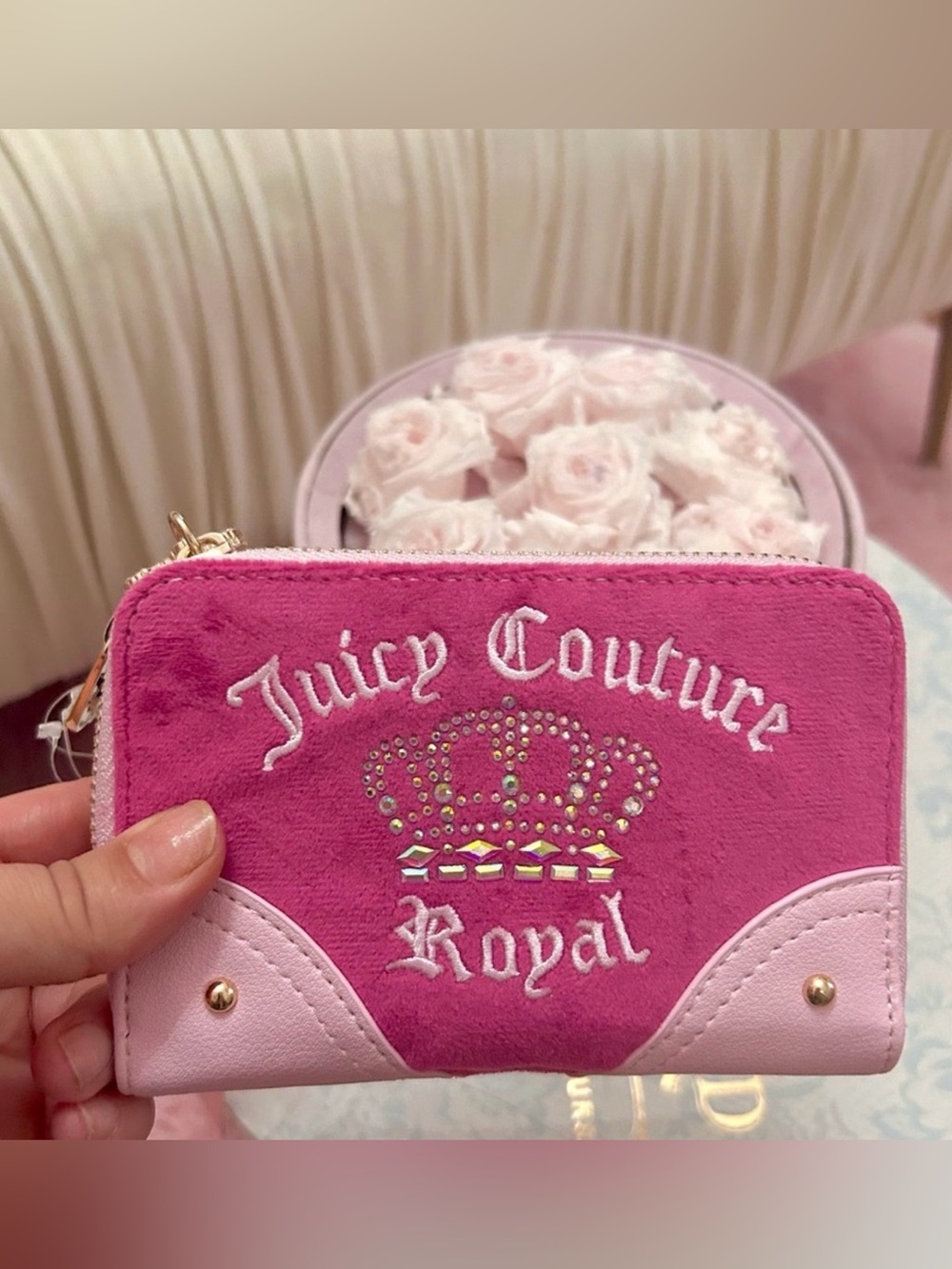 Juicy couture, juicy Kingdom double medium zip around wallet
